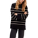 Selected Long Knit O-Neck Sweater - Black