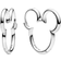Pandora Disney Mickey Mouse Silhouette Hoop Earrings - Silver