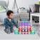 PicassoTiles Magnetic Tile Building Set with Unique Shapes 42pcs