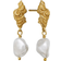 Maanesten Frigg Earrings - Gold/Pearls