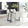 Furniturebox Carlon White/Grey Dining Set 80x120cm 5pcs