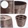 Kadax Plastic Holder for Holiday Brown Julgransfot 33.5cm 33.5cm