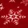 OHS Snowflake Print Teddy Blankets Red (200x150cm)