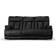 Flexsteel Clive Power Reclining Headrests Black Sofa 88" 3 Seater