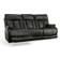Flexsteel Clive Power Reclining Headrests Black Sofa 88" 3 Seater