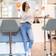 SG Traders Bar Set Grey Seating Stool 112cm 2pcs