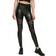 Urban Classics Tech Mesh Faux Leather Leggings - Black