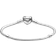 Pandora Family Tree Heart Clasp Snake Chain Bracelet - Silver/Black/Transparent