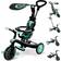 Globber Tricycle évolutif pour bébé EXPLORER 4 en 1 Vert menthe Noir