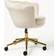 Westwing Collection Oyster Beige Office Chair 80cm