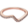Pandora Sparkling Wave Ring - Rose Gold/Transparent