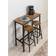 Heran Brown Bar Table 40x100cm