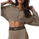 Alo Sweet Escape Zip Up Hoodie - Gravel
