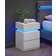 Vasagle Nightstand with LED White Bedside Table 35x40cm