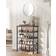 Vasagle 5 Levels with Adjustable Grid Honey Brown/Ink Black Schuhregal 75x93cm