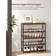 Vasagle 5 Levels with Adjustable Grid Honey Brown/Ink Black Schuhregal 75x93cm