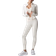 Alo Airbrush Corset Full Zip Jacket - Ivory