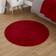 OHS Round Supersoft Rug 100 cm Red 100cm