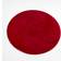 OHS Round Supersoft Rug 100 cm Red 100cm