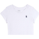 Polo Ralph Lauren Girls Polo Player Logo T-Shirt - White