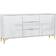 ManoMano Luxury Modern White High Gloss TV Bench 140x80cm