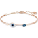 Swarovski Symbolic Evil Eye Bangle Bracelet - Rose Gold/Blue/Transparent