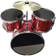 Music Alley Music Alley 3 Piece Kids Drum Set with Drum Sticks & Drum Throne Seat