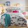 Furn Aspen Cotton Abstract Duvet Cover Green, White (200x137cm)