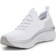 Skechers Relaxed Fit D'Lux Walker Let it Glow - White/Silver