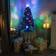 The Christmas Centre Fibre Optic Black Christmas Tree 90cm