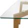 Atmosphera Taho Glass/Oak Dining Table 80x150cm