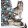 The Bradford Exchange Winter's Majesty Blue/Multicolour Christmas Tree 30.5cm