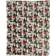 Redlunds Vimmerby Filt Beige, Röd (170x130cm)
