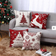 Jojomino Christmas Decor for Home Cushion Cover White, Red (45x45cm)