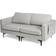 Costway Modern Couch Loveseat Grey Sofa 82cm 2 Seater