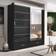 Florence Track-D Black Wardrobe 205x216cm