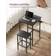 Vasagle Ekho Black Barbord 60x60cm 3st