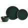 Waterside Reactive Glaze Green Dinner Set 12pcs