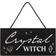 Something Different Crystal Witch Black/White Wall Decor 20x10cm