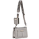 River Island Monogram Crossbody Bag - Grey