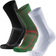 Danish Endurance Long Distance Crew Running Socks 3-pack - Black/Green/White