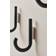 Gejst Hanger Black Oak/Chrome Coat Hook 12.8cm