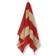 Ferm Living Alee Asciugamano da cucina Rosso, Beige (100x50cm)