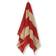 ferm LIVING Alee Viskestykke Rød, Beige (100x50cm)