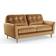 Dunelm Sven Opulent Caramel Sofa 174cm 3 Seater