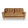 Dunelm Sven Opulent Caramel Sofa 174cm 3 Seater