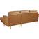 Lifestyle Solutions Garren Chaise Sectional Carmel Sofa 83.1" 3 Seater