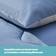 Silentnight Seersucker Coverless 10.5 Tog And Pillowcase Duvet Cover Blue, Grey (200x135cm)