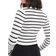 ASOS DESIGN Long Sleeve Crew Neck Striped Knit Top - White