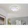 Eglo Sorrenta 1 95689 White/Clear Ceiling Flush Light 31.5cm